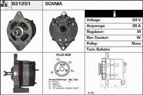 EDR 931251 - Alternator furqanavto.az