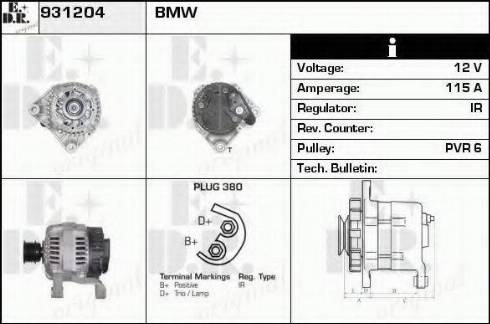 EDR 931204 - Alternator furqanavto.az