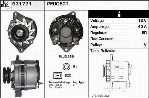 EDR 931771 - Alternator furqanavto.az