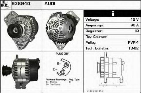 EDR 938940 - Alternator furqanavto.az