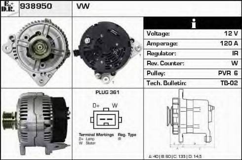 EDR 938950 - Alternator furqanavto.az