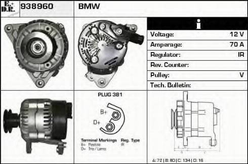 EDR 938960 - Alternator furqanavto.az