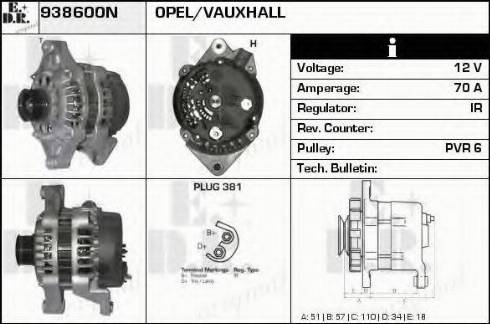 EDR 938600N - Alternator furqanavto.az