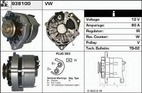 EDR 938100 - Alternator furqanavto.az