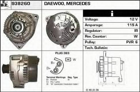 EDR 938260 - Alternator furqanavto.az