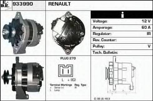 EDR 933990 - Alternator furqanavto.az