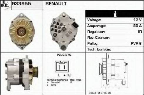 EDR 933955 - Alternator furqanavto.az