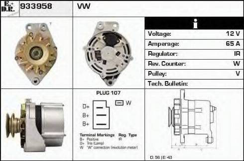 EDR 933958 - Alternator furqanavto.az