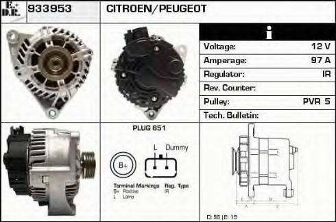 EDR 933953 - Alternator furqanavto.az