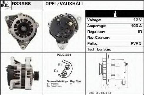 EDR 933968 - Alternator furqanavto.az