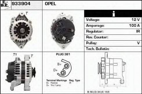 EDR 933904 - Alternator furqanavto.az