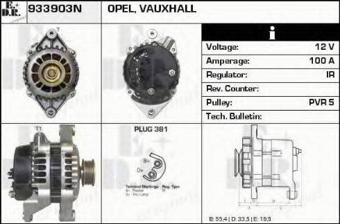 EDR 933903N - Alternator furqanavto.az