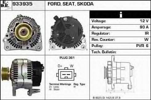 EDR 933935 - Alternator furqanavto.az