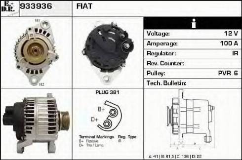 EDR 933936 - Alternator furqanavto.az