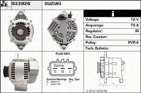 EDR 933926 - Alternator furqanavto.az