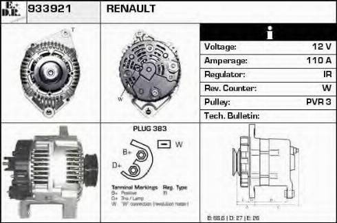 EDR 933921 - Alternator furqanavto.az