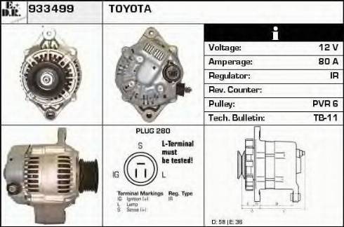 EDR 933499 - Alternator furqanavto.az