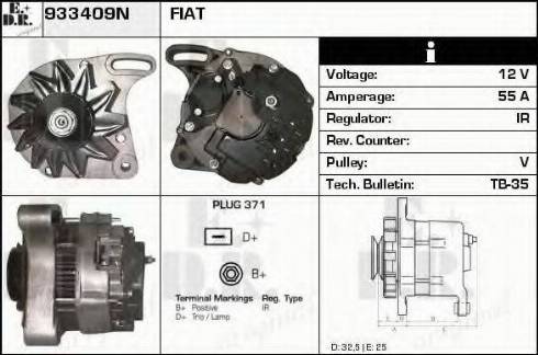 EDR 933409N - Alternator furqanavto.az