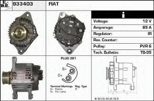 EDR 933403 - Alternator furqanavto.az