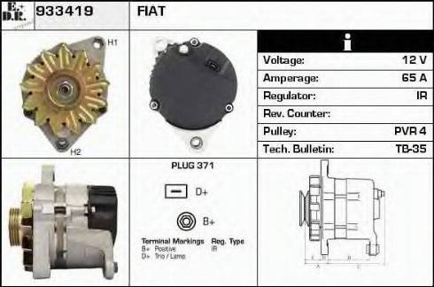 EDR 933419 - Alternator furqanavto.az