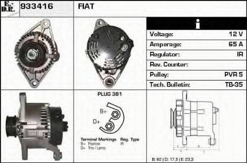 EDR 933416 - Alternator furqanavto.az