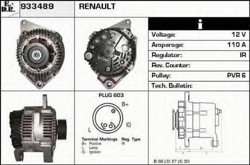 EDR 933489 - Alternator furqanavto.az