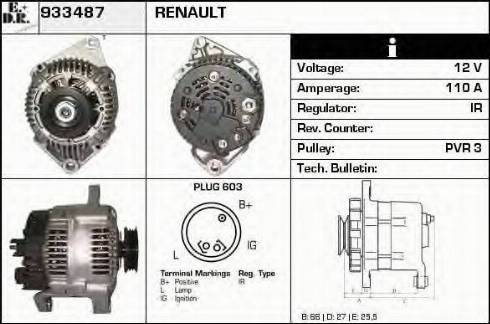 EDR 933487 - Alternator furqanavto.az