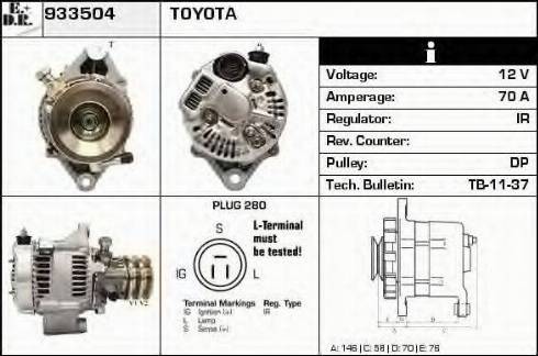 EDR 933504 - Alternator furqanavto.az