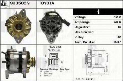 EDR 933505N - Alternator furqanavto.az