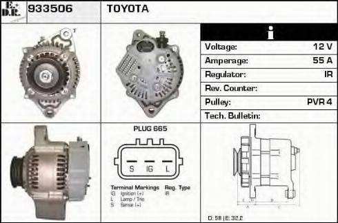 EDR 933506 - Alternator furqanavto.az