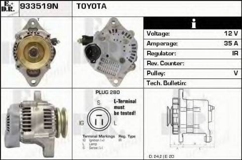 EDR 933519N - Alternator furqanavto.az