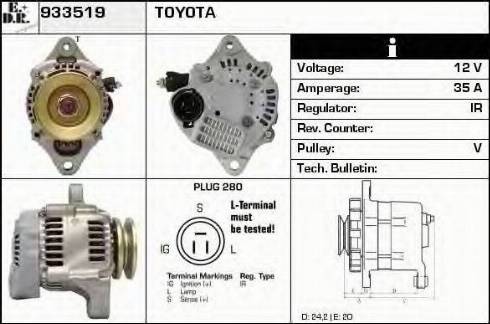 EDR 933519 - Alternator furqanavto.az