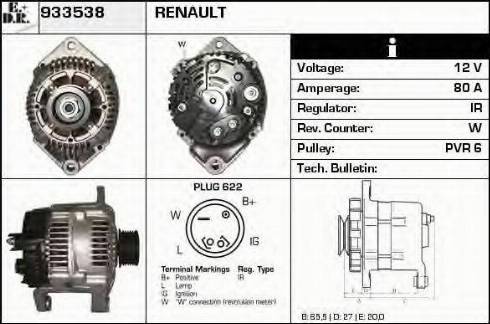 EDR 933538 - Alternator furqanavto.az