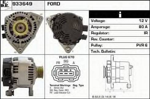 EDR 933649 - Alternator furqanavto.az