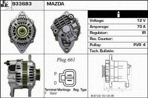 EDR 933683 - Alternator furqanavto.az