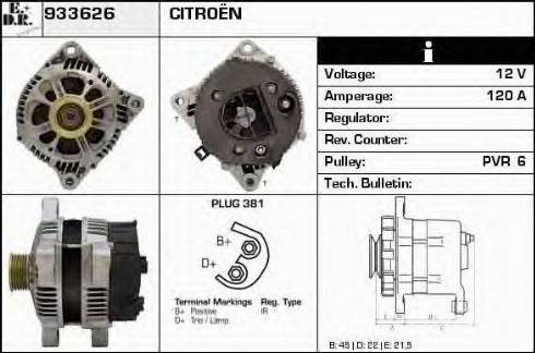 EDR 933626 - Alternator furqanavto.az