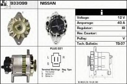 EDR 933099 - Alternator furqanavto.az