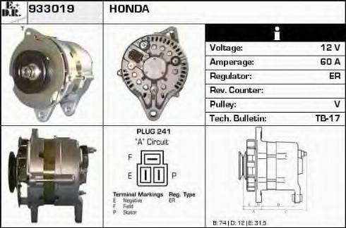 EDR 933019 - Alternator furqanavto.az