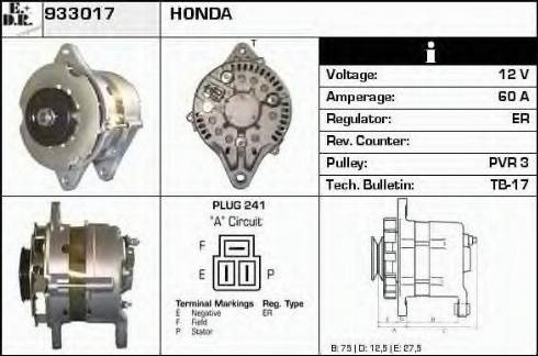 EDR 933017 - Alternator furqanavto.az