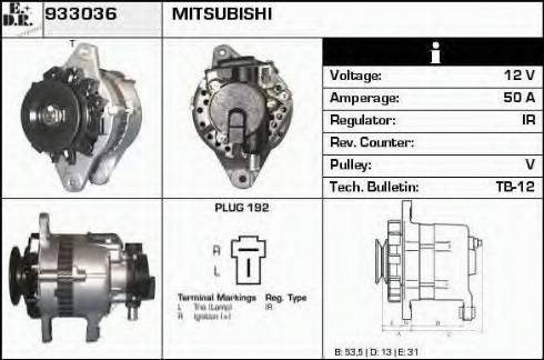 EDR 933036 - Alternator furqanavto.az