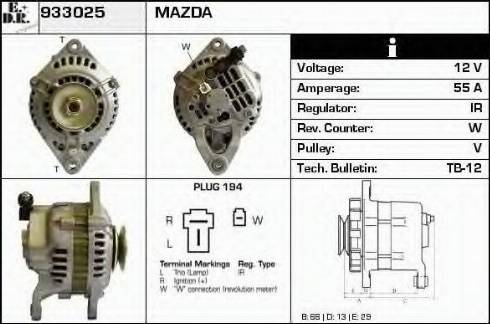 EDR 933025 - Alternator furqanavto.az