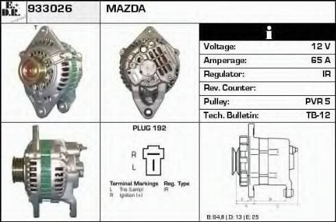 EDR 933026 - Alternator furqanavto.az