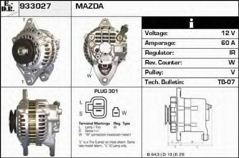 EDR 933027 - Alternator furqanavto.az