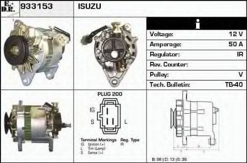 EDR 933153 - Alternator furqanavto.az