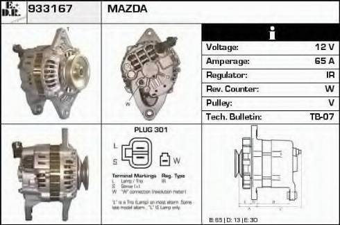 EDR 933167 - Alternator furqanavto.az