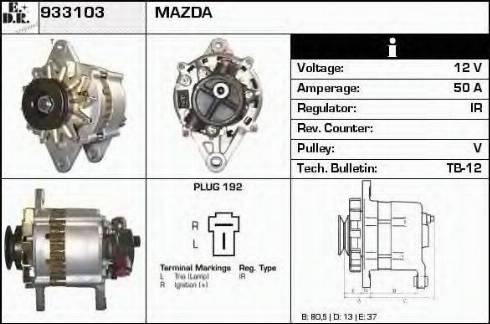 EDR 933103 - Alternator furqanavto.az