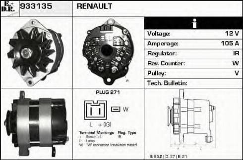 EDR 933135 - Alternator furqanavto.az