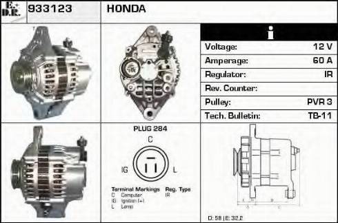 EDR 933123 - Alternator furqanavto.az