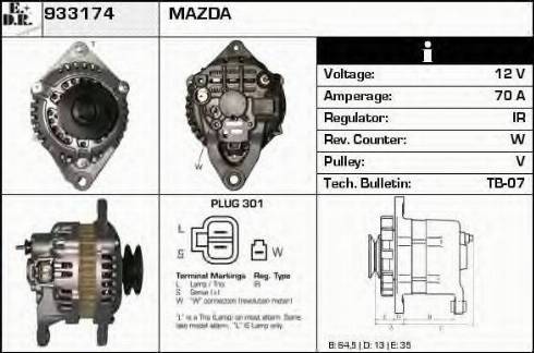 EDR 933174 - Alternator furqanavto.az