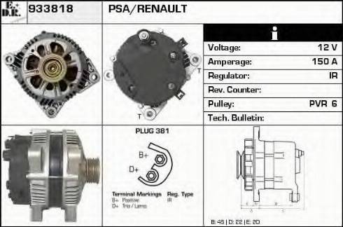 EDR 933818 - Alternator furqanavto.az